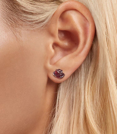 Сребърни обеци “Кралицата на цветята"