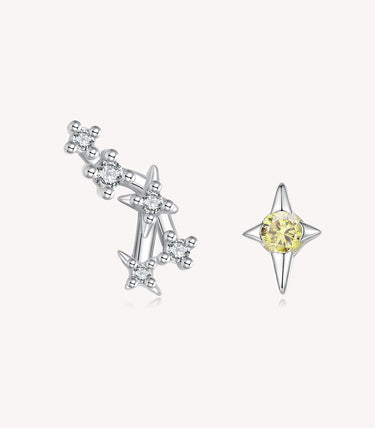 Сребърни обеци "Лъв"