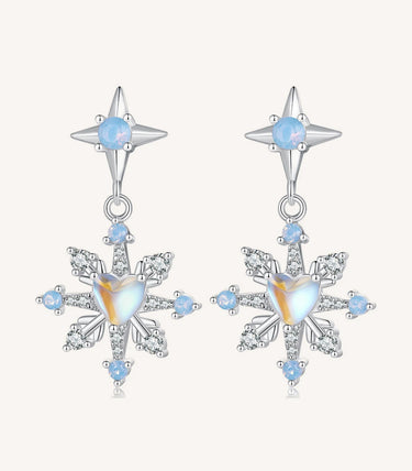 Сребърни обеци „Ледено съвършенство“