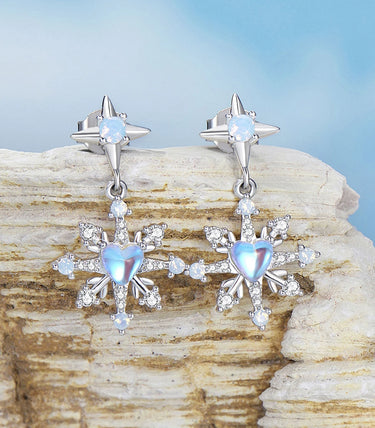 Сребърни обеци „Ледено съвършенство“