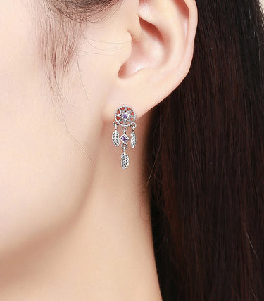 Сребърни обеци „Ловци на сънища“