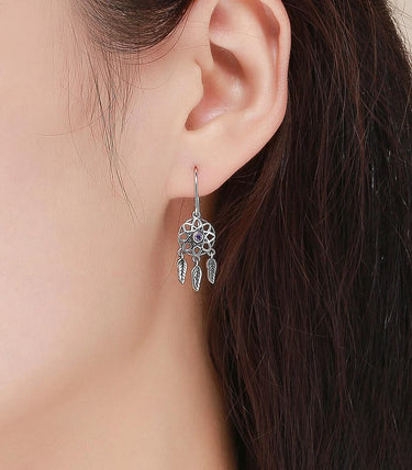 Сребърни обеци „Ловец на сънища“