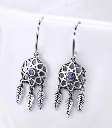 Сребърни обеци „Ловец на сънища“