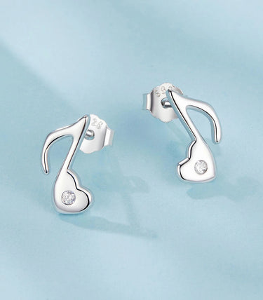 Сребърни обеци "Меломанка"