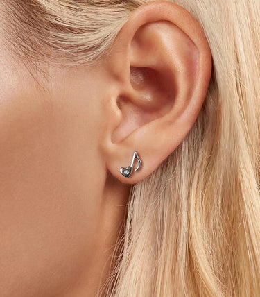 Сребърни обеци "Меломанка"