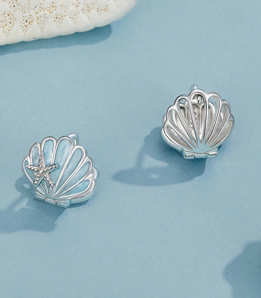 Сребърни обеци „Морски дар“