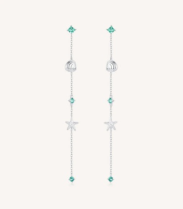 Сребърни обеци „Морско ухание“