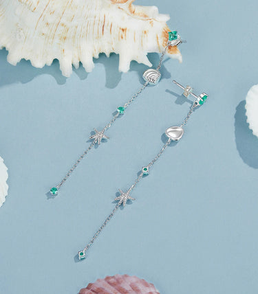 Сребърни обеци „Морско ухание“