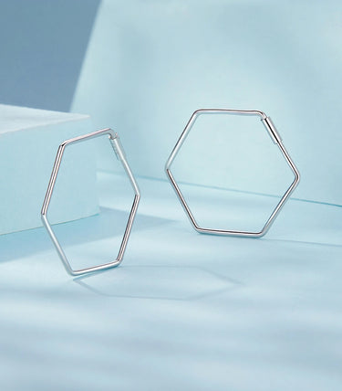 Сребърни обеци „Призма“