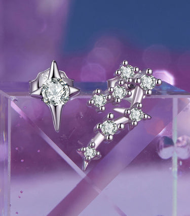 Сребърни обеци "Рак"