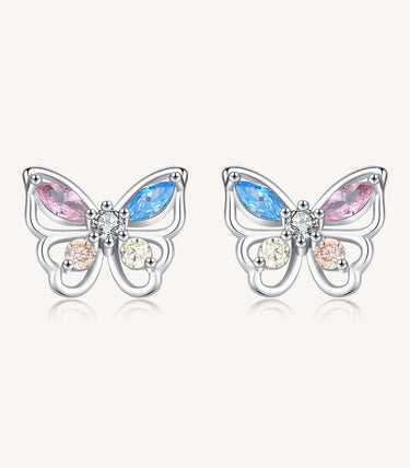 Сребърни обеци „Разтвори криле и полети“