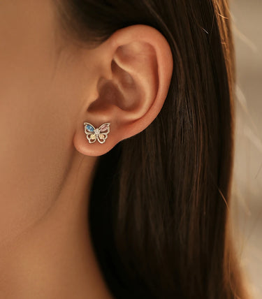 Сребърни обеци „Разтвори криле и полети“