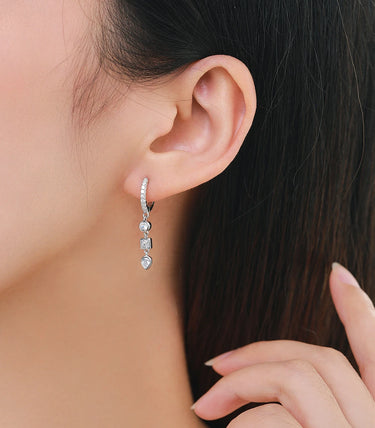 Сребърни обеци „Shine“