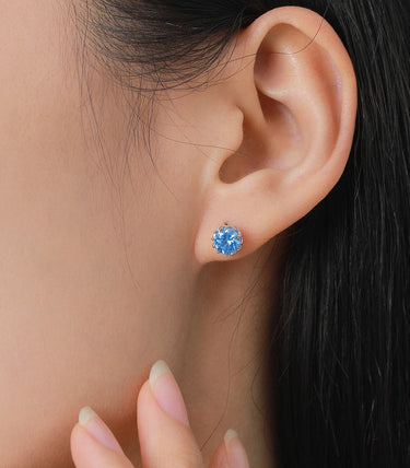 Сребърни обеци „Синева“