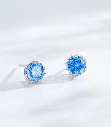 Сребърни обеци „Синева“