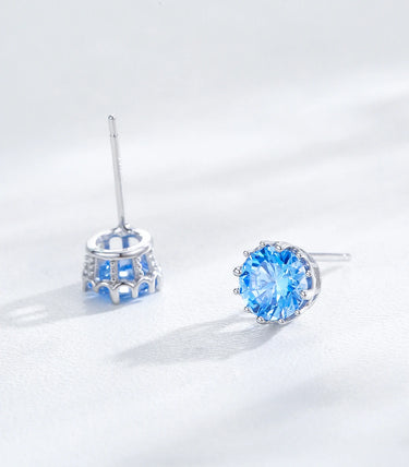 Сребърни обеци „Синева“