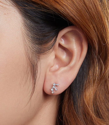 Сребърни обеци "Стрелец"