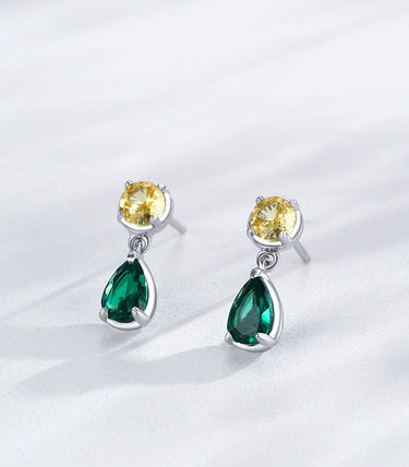 Сребърни обеци „Sunny Ray“