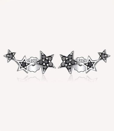 Сребърни обеци "Танцът на звездите"