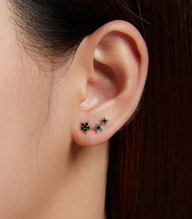 Сребърни обеци "Танцът на звездите"