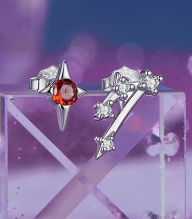 Сребърни обеци "Телец"