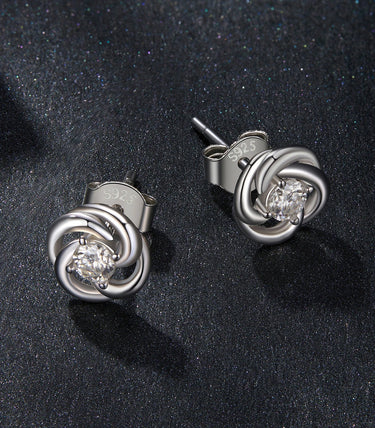 Сребърни обеци „Trivia“