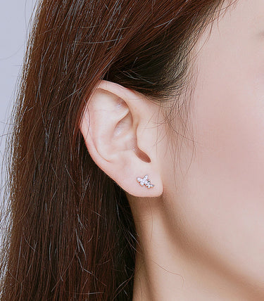 Сребърни обеци „Вълшебни пеперудки“