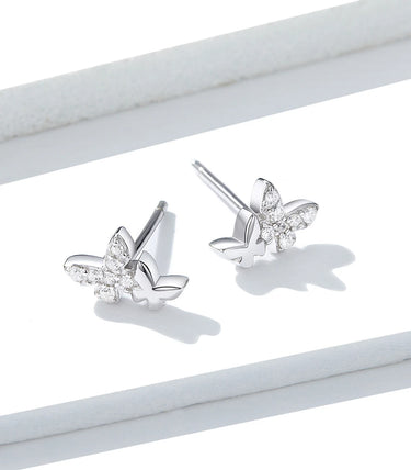 Сребърни обеци „Вълшебни пеперудки“