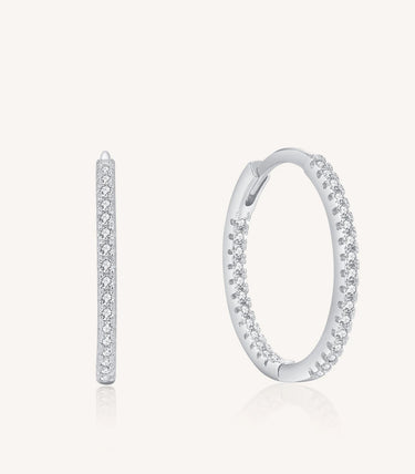 Сребърни обеци „Вечен блясък“