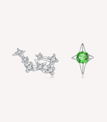 Сребърни обеци "Водолей"