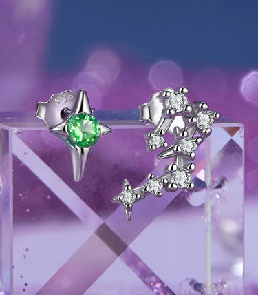 Сребърни обеци "Водолей"