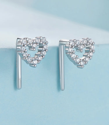 Сребърни обеци „Всичко е любов“