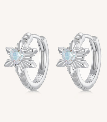 Сребърни обеци „Заскрежена красота“