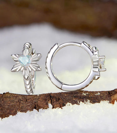 Сребърни обеци „Заскрежена красота“