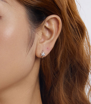 Сребърни обеци „Заскрежена красота“