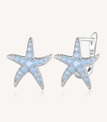 Сребърни обеци „Звездички за теб“