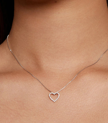 Сребърно колие "Amore"