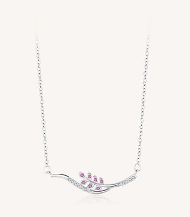 Сребърно колие "Цветна красота"