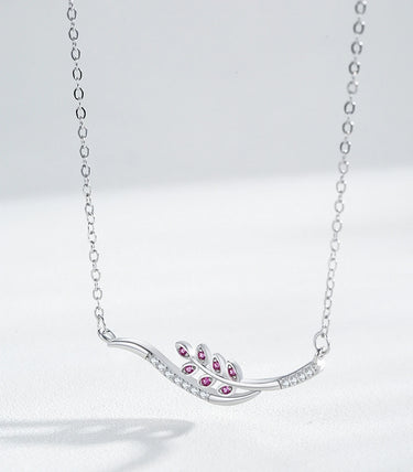 Сребърно колие "Цветна красота"