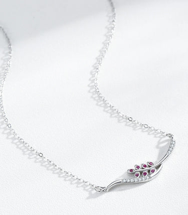 Сребърно колие "Цветна красота"