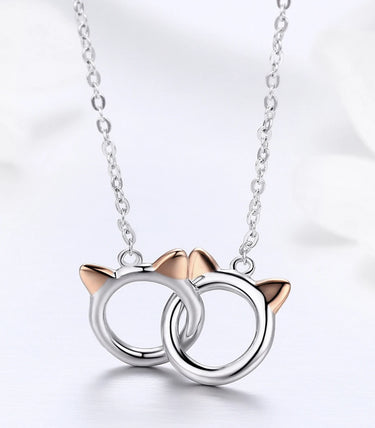 Сребърно колие "Най-добри приятели"