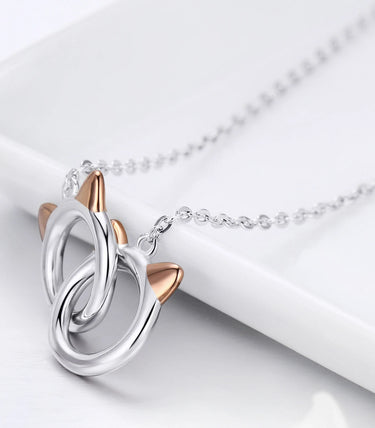 Сребърно колие "Най-добри приятели"