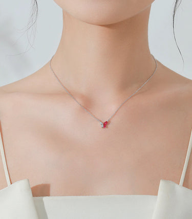 Сребърно колие "Нежнокрила"