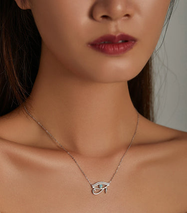 Сребърно колие „Окото на Хор“