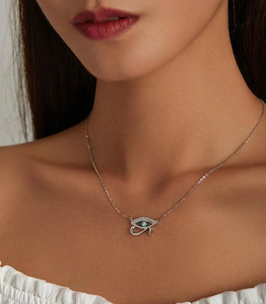 Сребърно колие „Окото на Хор“