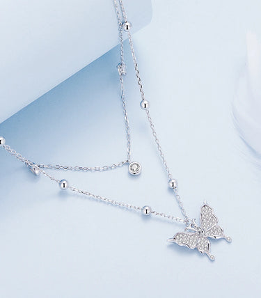 Сребърно колие "Окрилена"