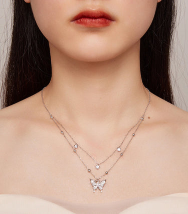 Сребърно колие "Окрилена"