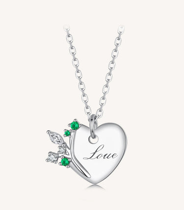 Сребърно колие "Разцъфти в любовта"