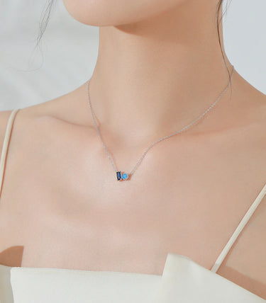 Сребърно колие "Summer Blue"