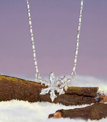 Сребърно колие "Заскрежена красота"